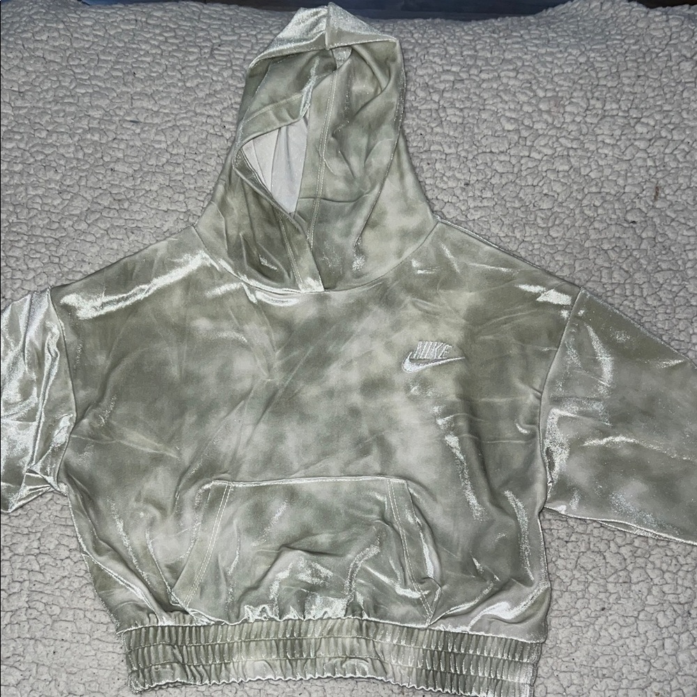 Nike Sage Green Tie-Dye Hoodie